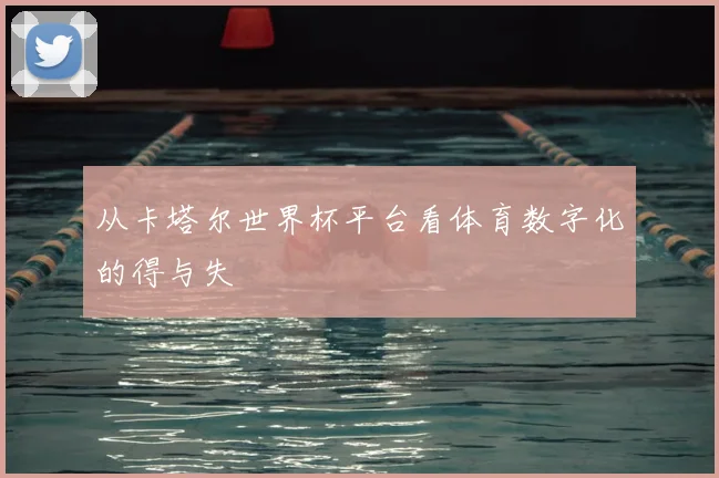 从卡塔尔世界杯平台看体育数字化的得与失