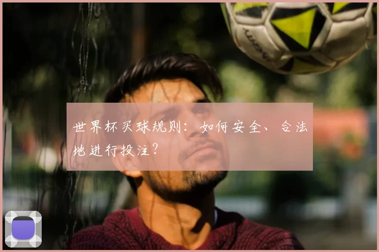 世界杯买球规则：如何安全、合法地进行投注？